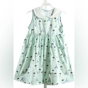 Petit Peony Aqua Dress